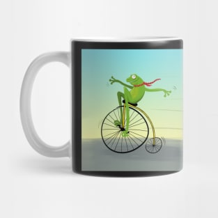 Frog on a bike Mug